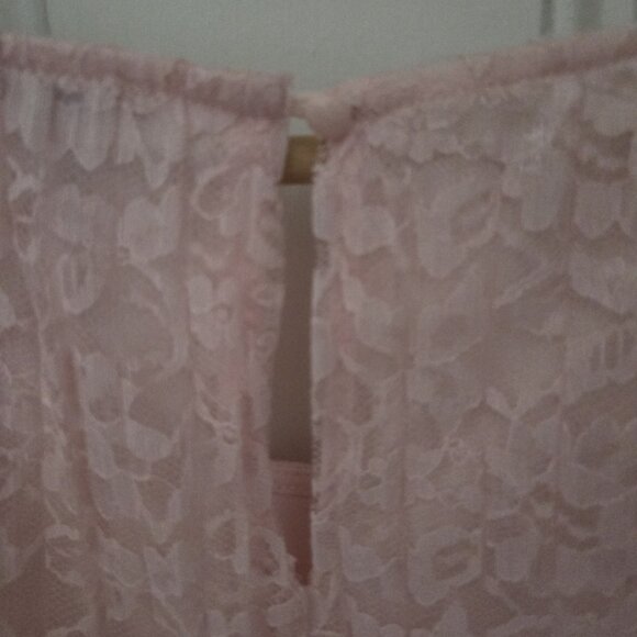 Ricki's L Pink Lace Layered Tank Top (20.5" ptp) - Picture 5 of 7